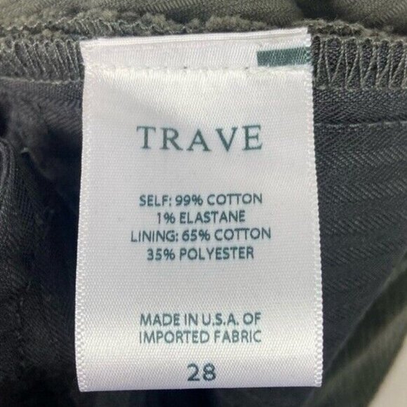 Trave Sloan Bootcut Corduroy Pants Green River Size 28 Nordstrom Stretch Cords - Picture 5 of 10